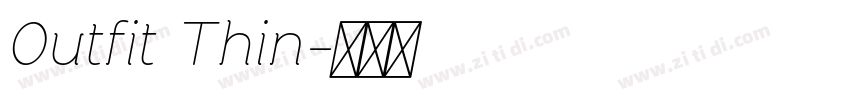0utfit Thin字体转换